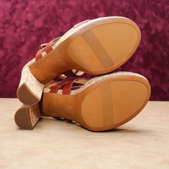 Naturalizer Women Marla Brown Leather Wide Fit Summer Slingback Sandals sz 9.5 - Picture 5 of 8